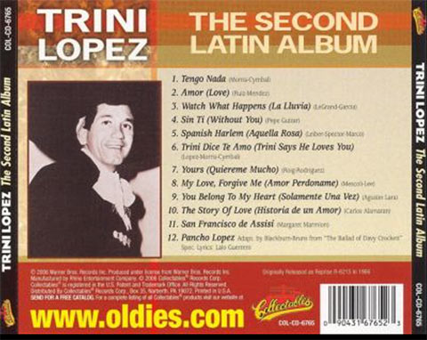 Trini Lopez The Second Latin Album